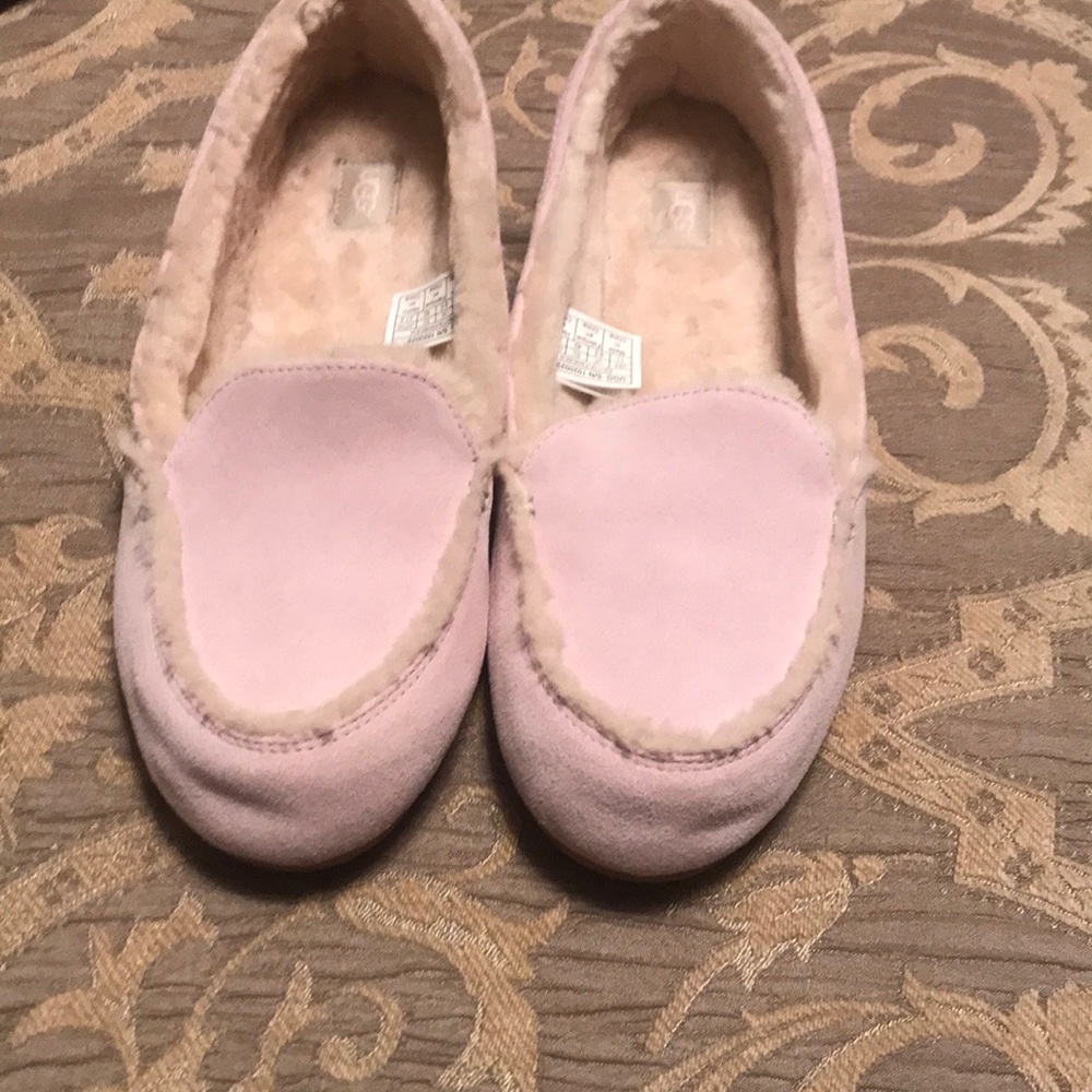 New UGG Pink suede slippers for inside.